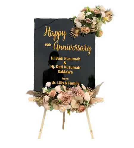 Papan Bunga Akrilik Venue Wedding Jakarta Pusat
